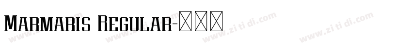 Marmaris Regular字体转换